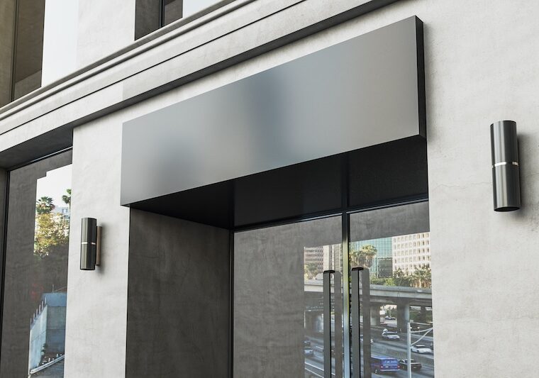 Olika sorters fasadskylt